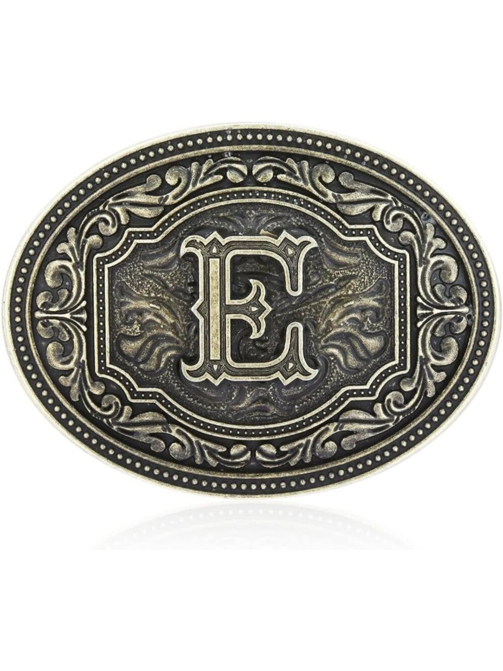 Unisex E Imported Western Belt Buckle Initial Letters Cowboy Rodeo